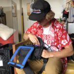 Noah Shettel records audio on the set of "I Hate Crimes" (FA19 • ART467)